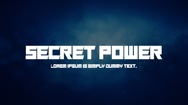 Secret Power Font