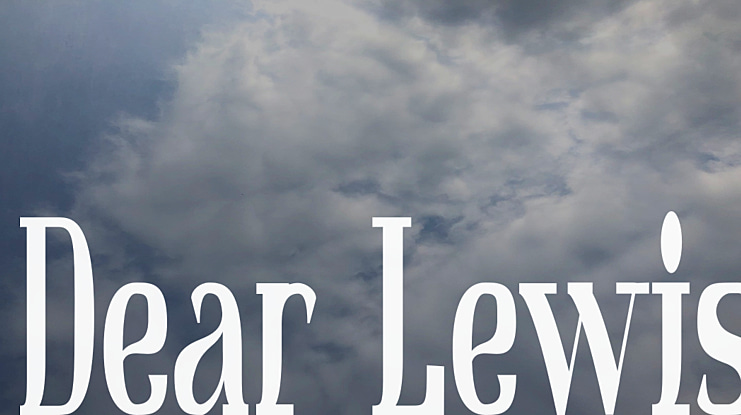 Dear Lewis Font
