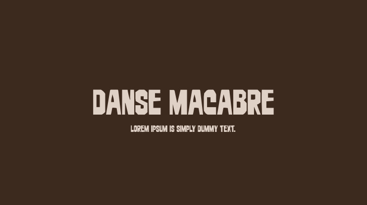 Danse Macabre Font Family