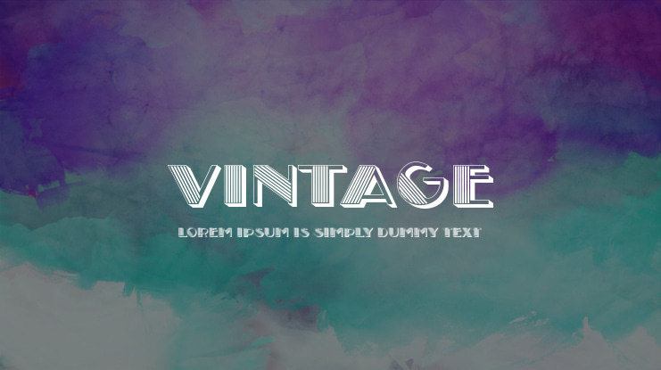 Vintage Font