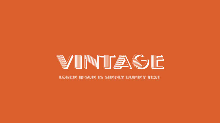 Vintage Font