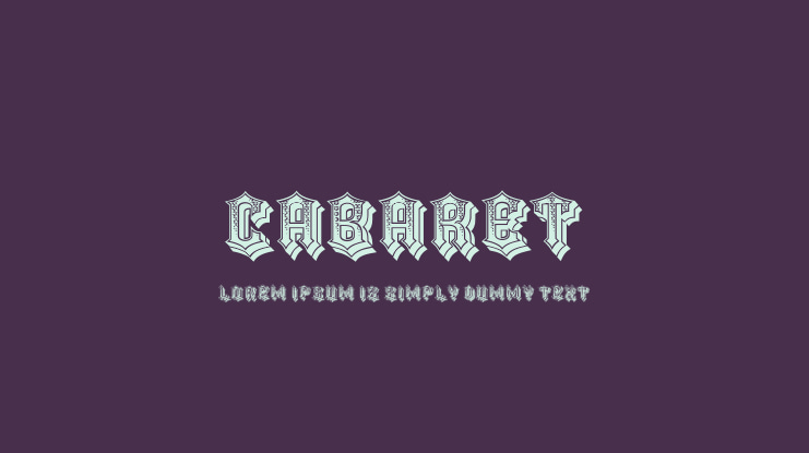 Cabaret Font
