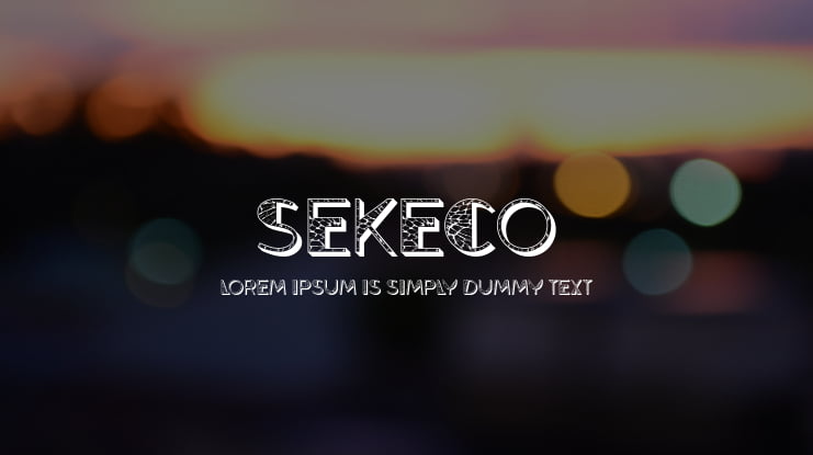 Sekeco Font
