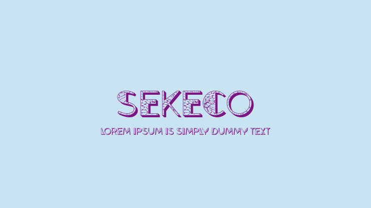 Sekeco Font