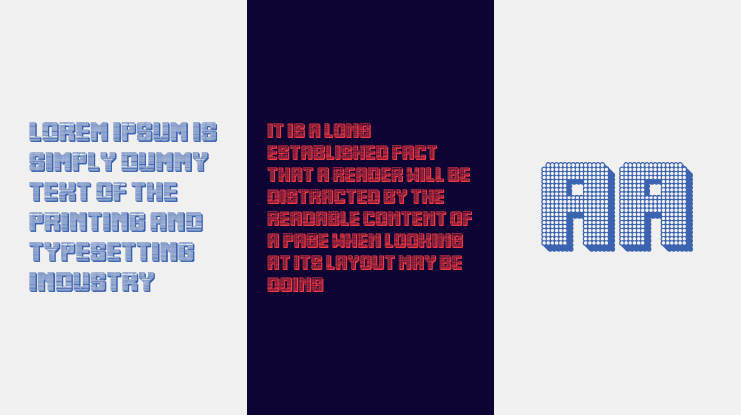 Squad 3D Font Family