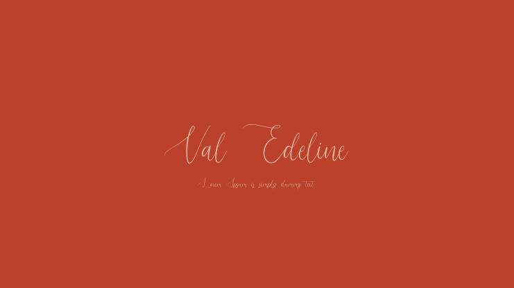 Val Edeline Font