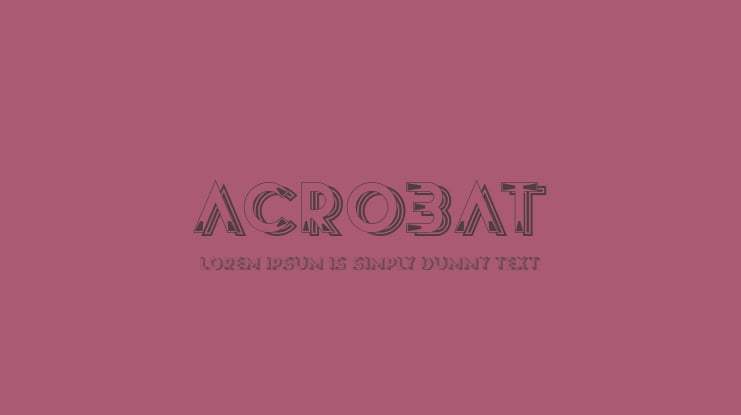 Acrobat Font