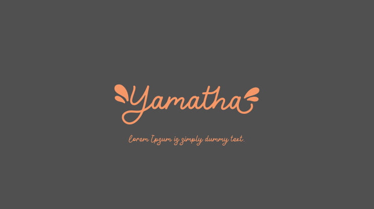 Yamatha Font