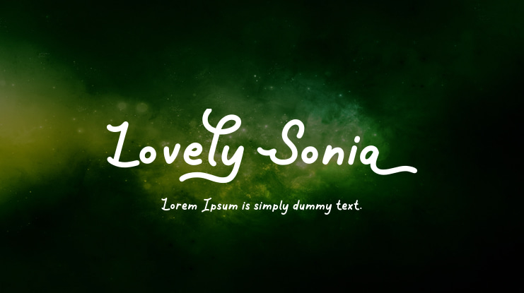Lovely Sonia Font