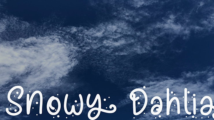 Snowy Dahlia Font
