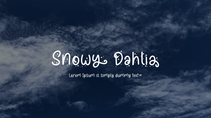 Snowy Dahlia Font