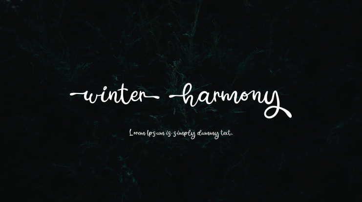 Winter Harmony Font