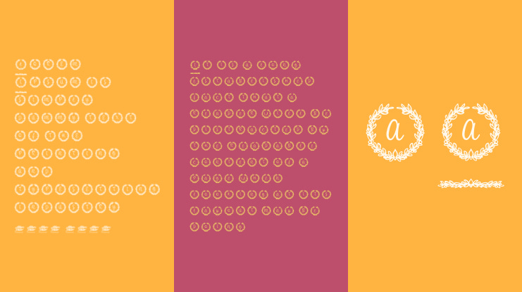 White Christmas Monogram Font