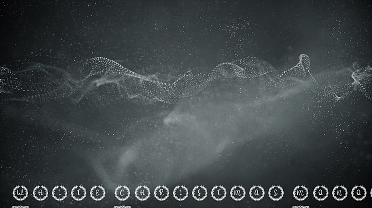 White Christmas Monogram Font