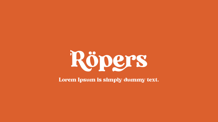 Ropers Font