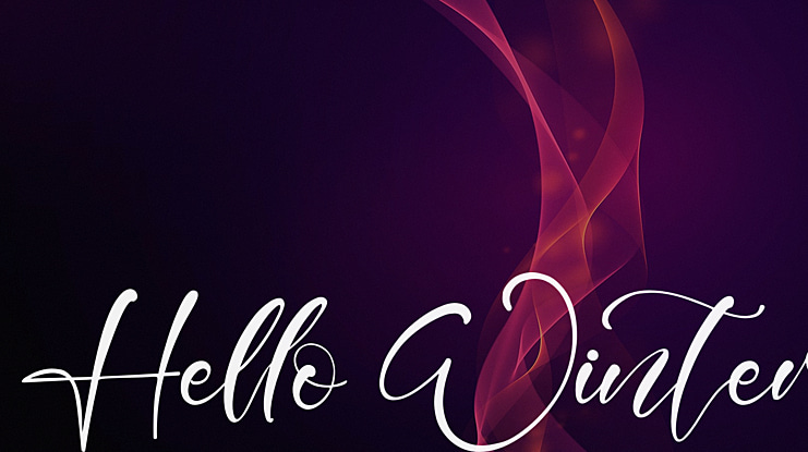 Hello Winter Font