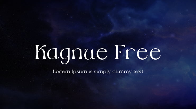 Kagnue Free Font