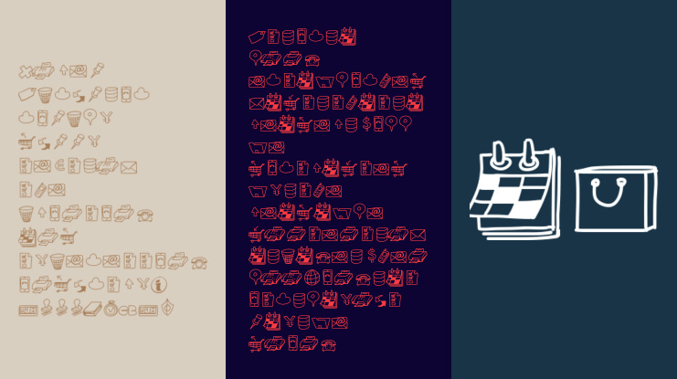 PeaxDrawnIcons Font