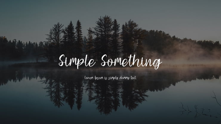 Simple Something Font