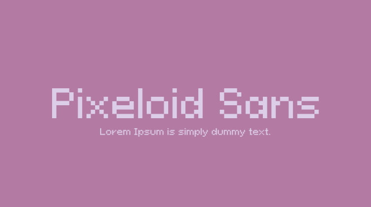 Pixeloid Sans Font Family