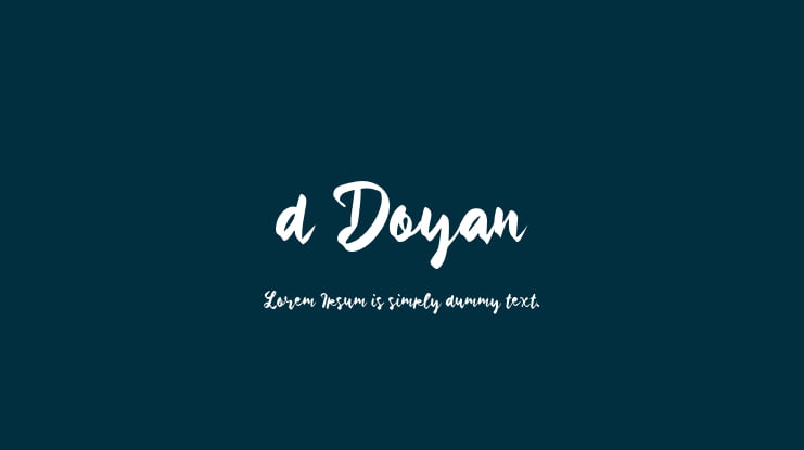d Doyan Font