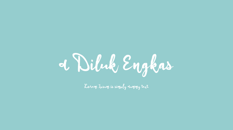 d Diluk Engkas Font