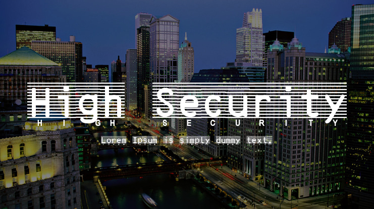 High Security Font