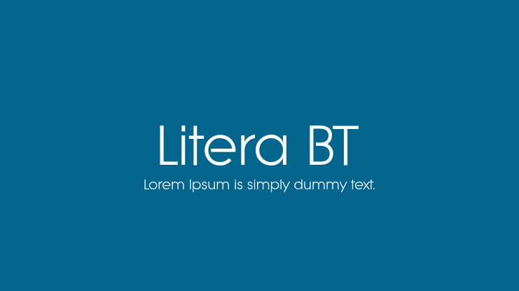 Litera BT Font