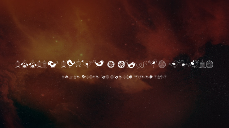 DOODLE DINGS 1 Birds Cages Font
