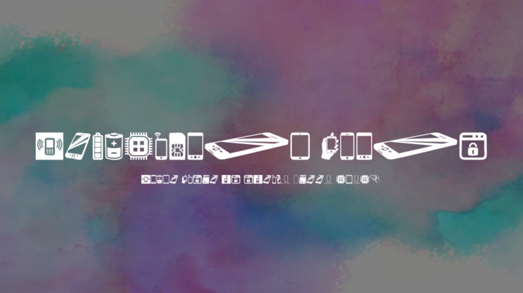 Smartphone Icons Font