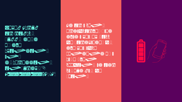 Smartphone Icons Font