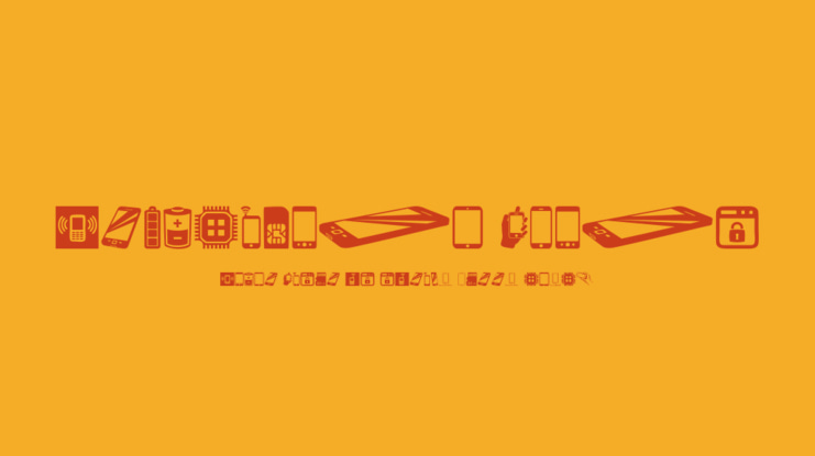 Smartphone Icons Font