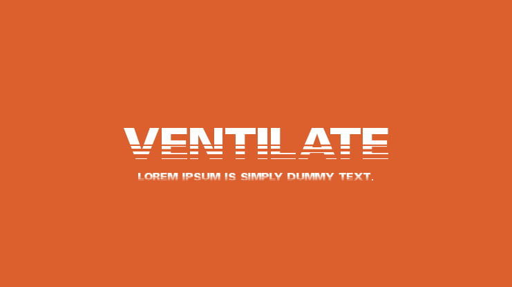 Ventilate Font