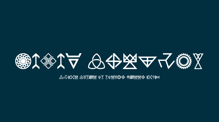 Pagan Symbols Font