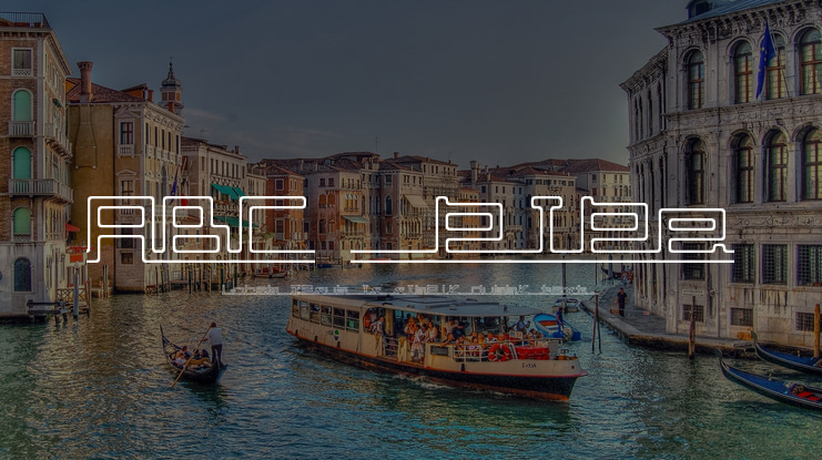 ABC, pipe Font Family