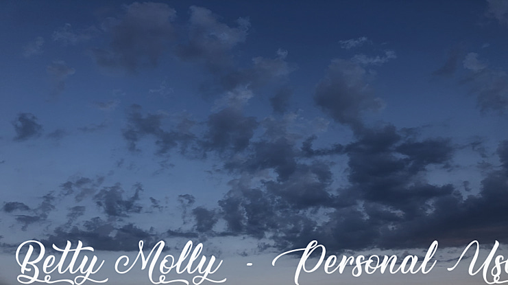 Betty Molly - Personal Use Font