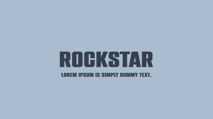 Rockstar Font