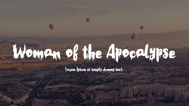 Woman of the Apocalypse Font