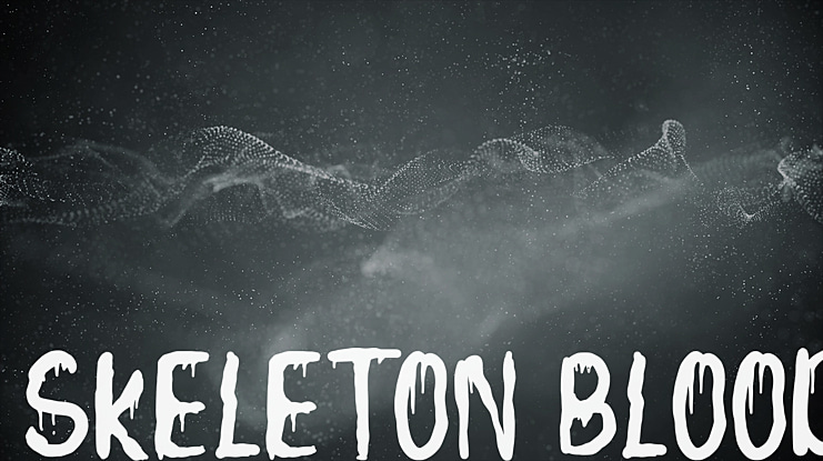 Skeleton Blood Font