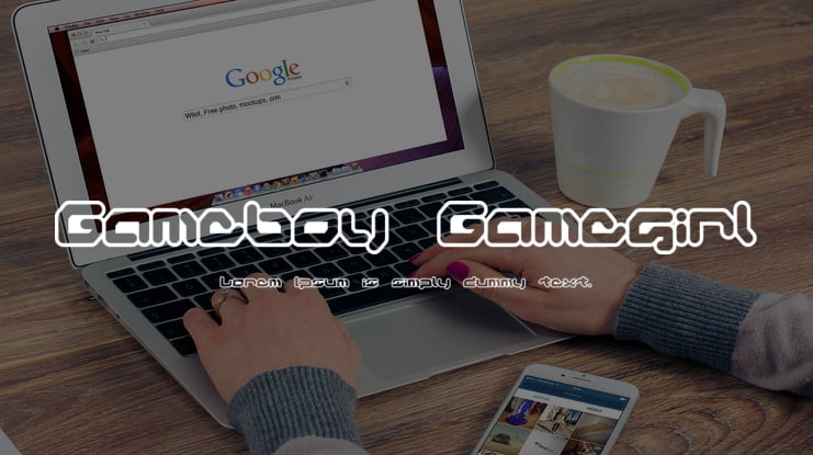 Gameboy Gamegirl Font