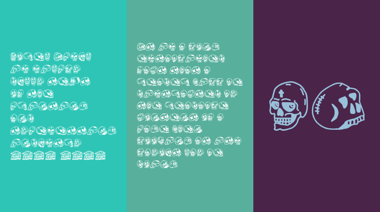 Woodcutter Skulls Font