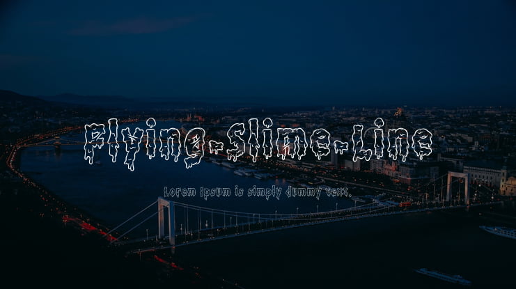 Flying-Slime-Line Font Family