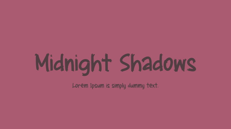 Midnight Shadows Font