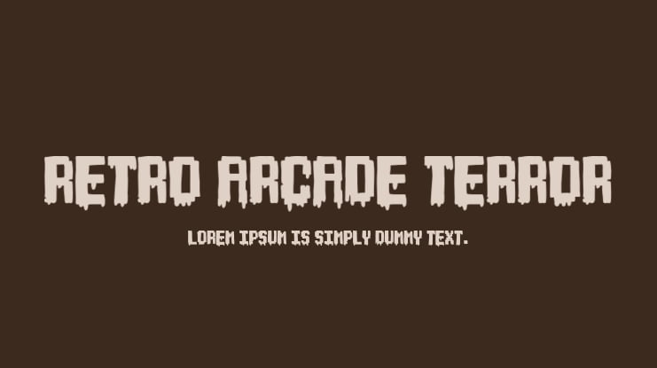 Retro Arcade Terror Font