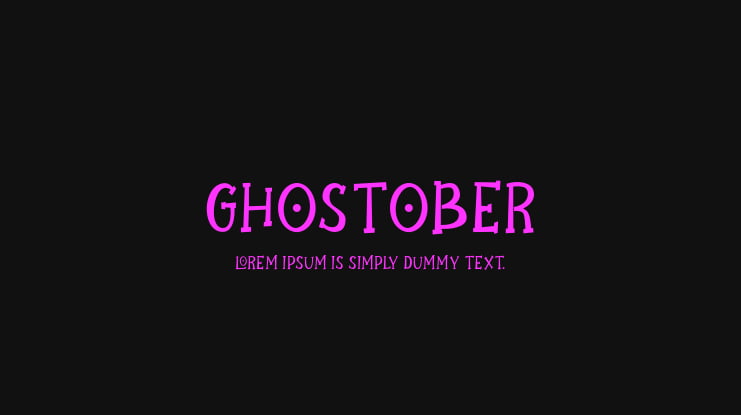Ghostober Font
