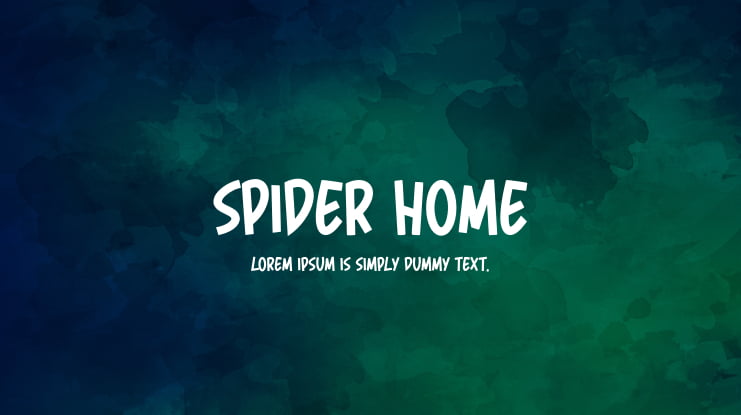 Spider Home Font