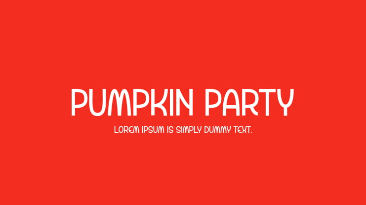 Pumpkin Party Font