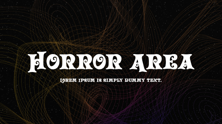 Horror Area Font
