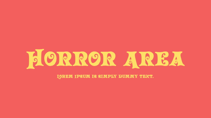 Horror Area Font