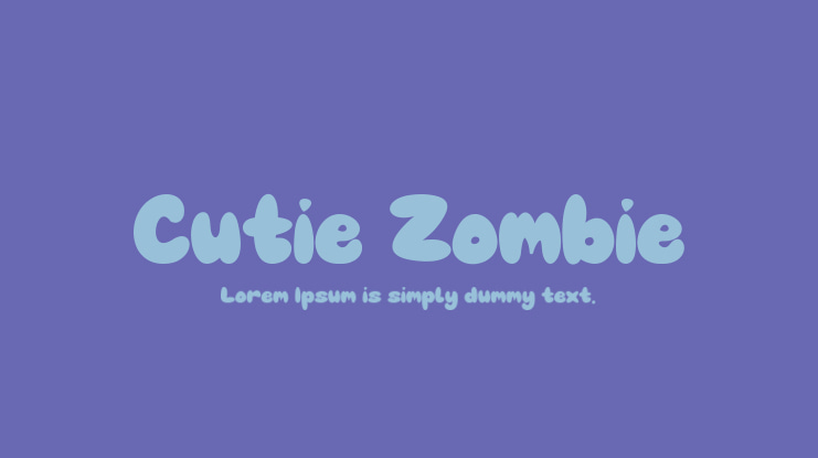 Cutie Zombie Font